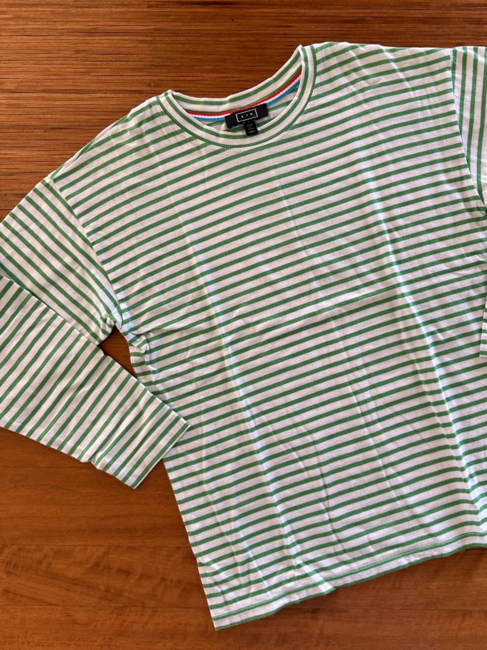 AYR French Fry Tee Striped Green - XS